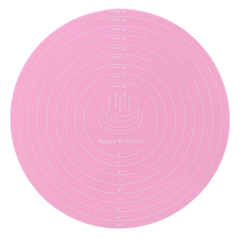 Kitchen Supplies Silicone Round  Cake Enamel Table Mat Baking Tool