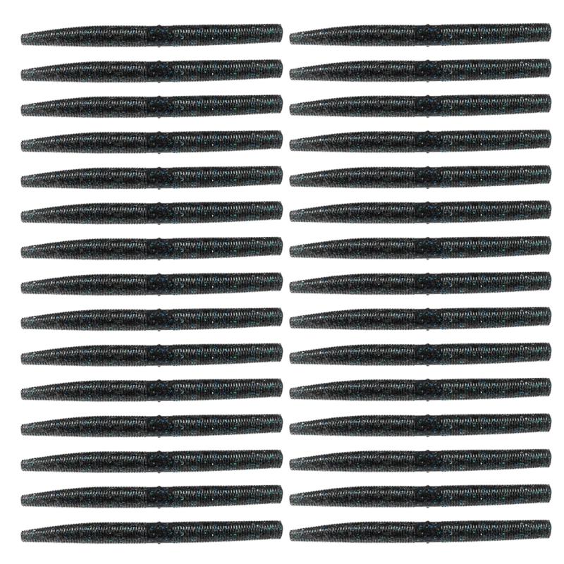 30Pcs Soft PVC Stick Baits Artificial Soft Fishing Lures With Salt Plastic Earthworm Fishing Baits Fishing Accessories