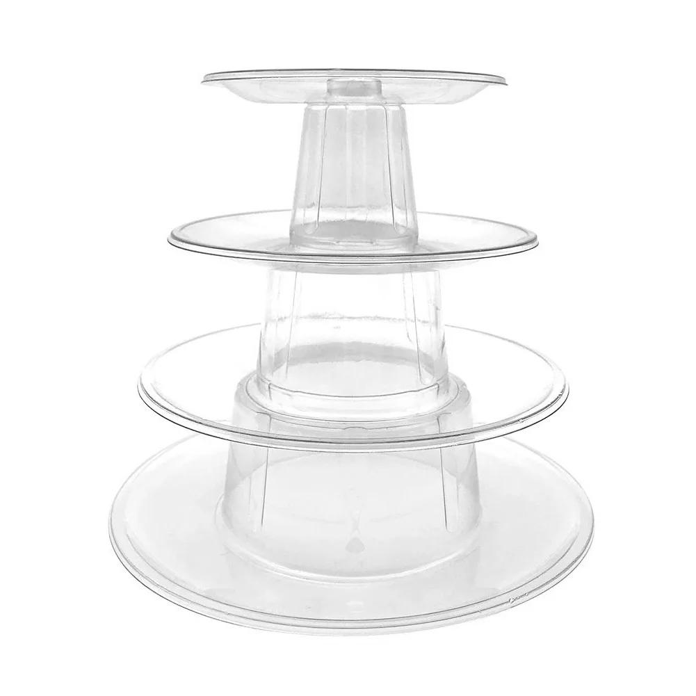 

Transparent Wedding Cupcakes Rack Party Tabletop Desserts Bracket Portable Macarons Organizer Holder Kitchen Accessories