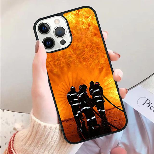 Firefighter Heroes Fireman Phone Case for iPhone 17 Air 16 15 14 12 13 PLUS 11 PRO MAX Back Fundas coque Cover Shell