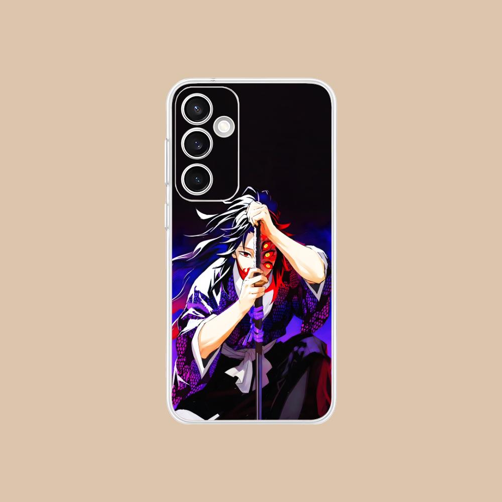 Demon Slayer Kokushibo Phone Case for Samsung Galaxy S25 S24 S23 S22 S21Plus FE Ultra Clear Colour Protective Luxury Smartphone