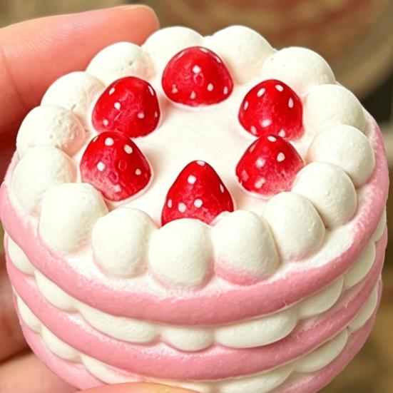 Simulated Cake Squeeze Toy Soft Slow Rising Toy Rainbow Layer Cake Slice Stress Relief Sensory Toy for Adults Kids