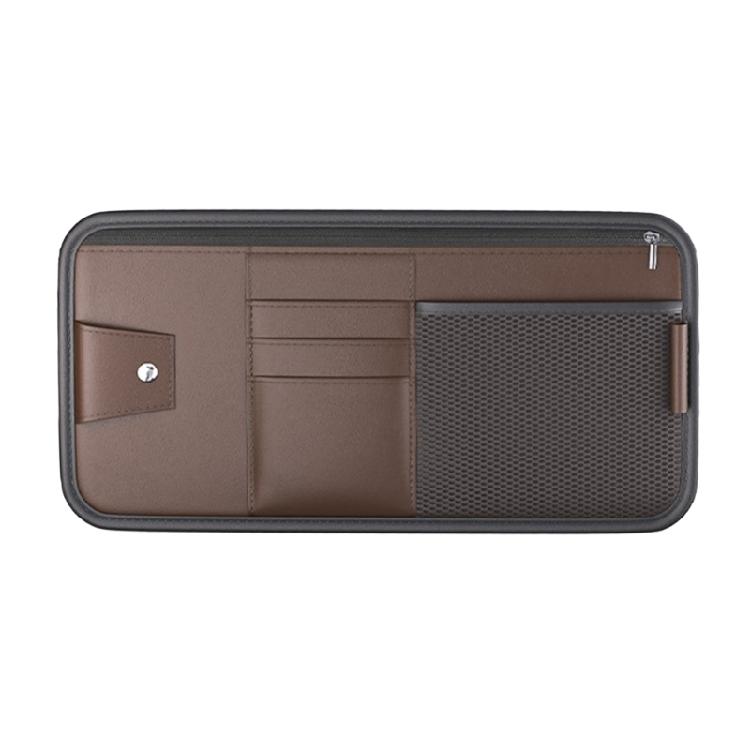 Auto Sunshade Multiple Pocket Organize Sunglass Case Easy Installs Sunshade Organize Versatile Sunshade Storage