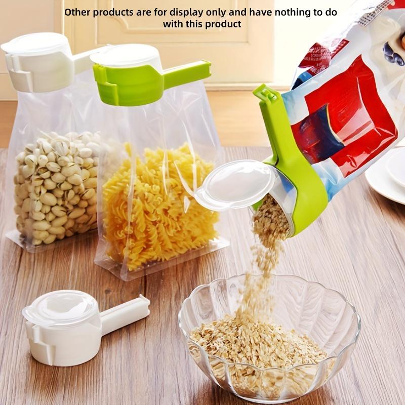 Snack Sealing Clip Fresh Keeping Sealer Clamp Plastic Food Saver Travel Kitchen Gadgets Seal Pour Food Storage Bag Cap Clip 2025