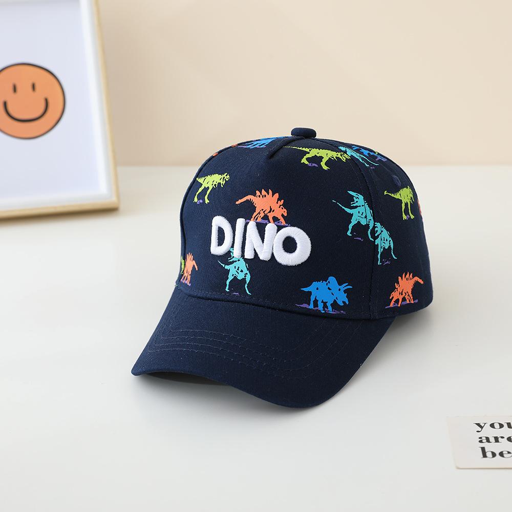 Children 's Sports Hats School Baby Boy Baseball 2026 Summer Embroidered Dinosaurs Outdoor Kids Caps for 2-8Years Adjustable