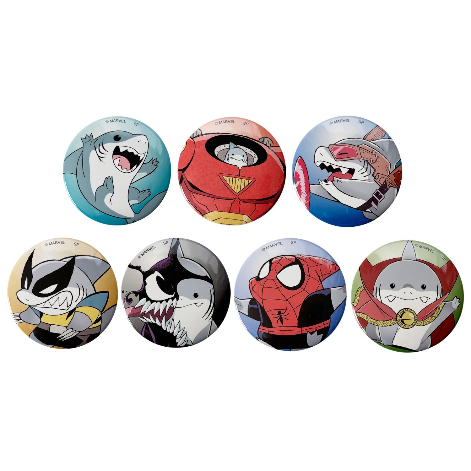 

Small Planet Marvel RivalsJeffCostume Badge, Blind Wrapped, Complete Set of 7