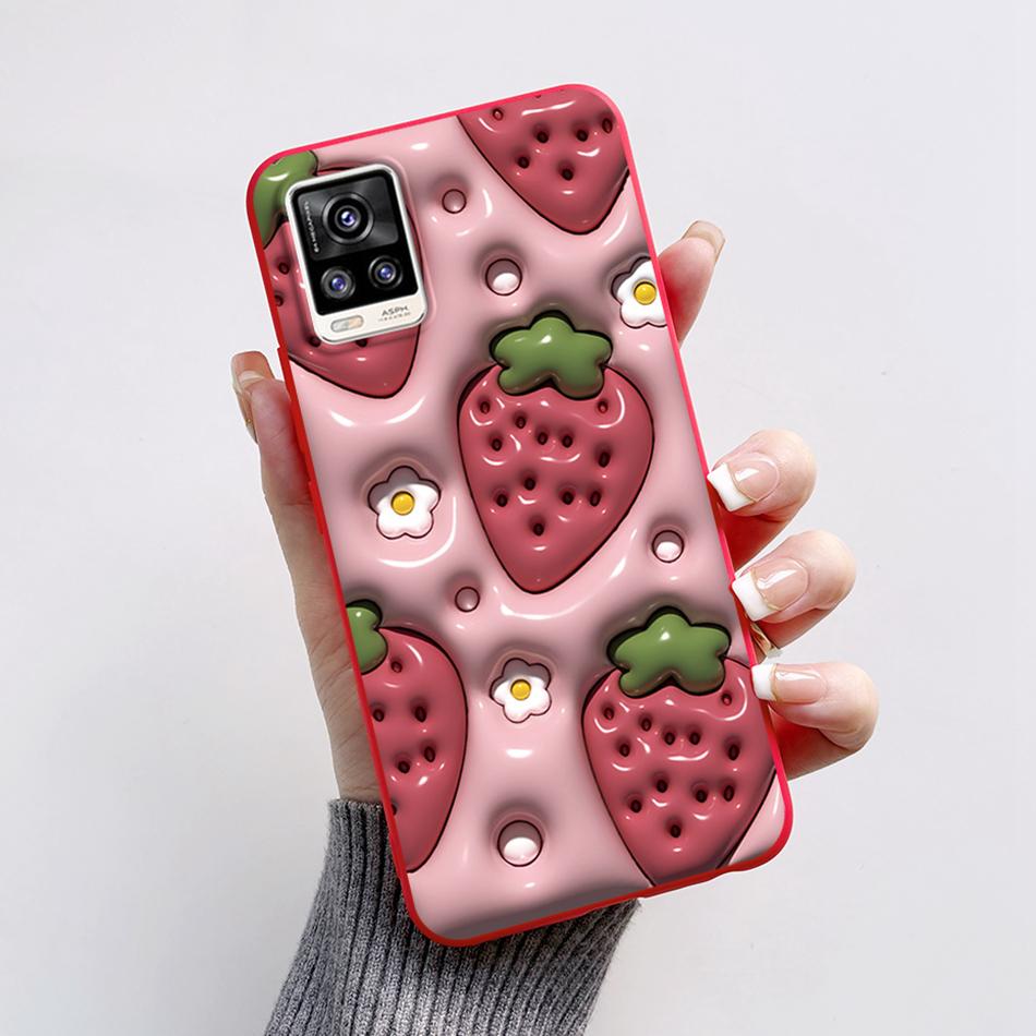 For Vivo V20 2021 Case V2040 Cute Cat Bear Frog Cover Soft Silicone Slim Phone Case For Vivo V20 V 20 VivoV20 V2025 V2024 Bags