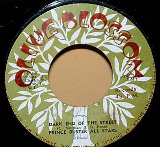 

7inch Record PRINCE BUSTER S ALL STARS - Dark End Of The Street / Love Oh Lo NONE Olive Blossom R 1967 Jamaica Reggae, Ska & Dub Used