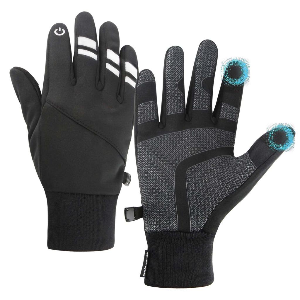 CINECE Outdoor Running Jogging Cold Smartphone Winter Fleece and Gloves, Gloves, Gloves, Weather, Waterproof, Compatible, Gloves, Reflective, -10°C,