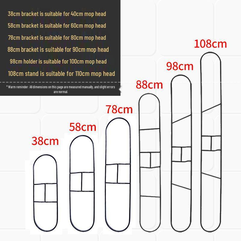 Thickened Rotating Mop Handle with Iron Frame