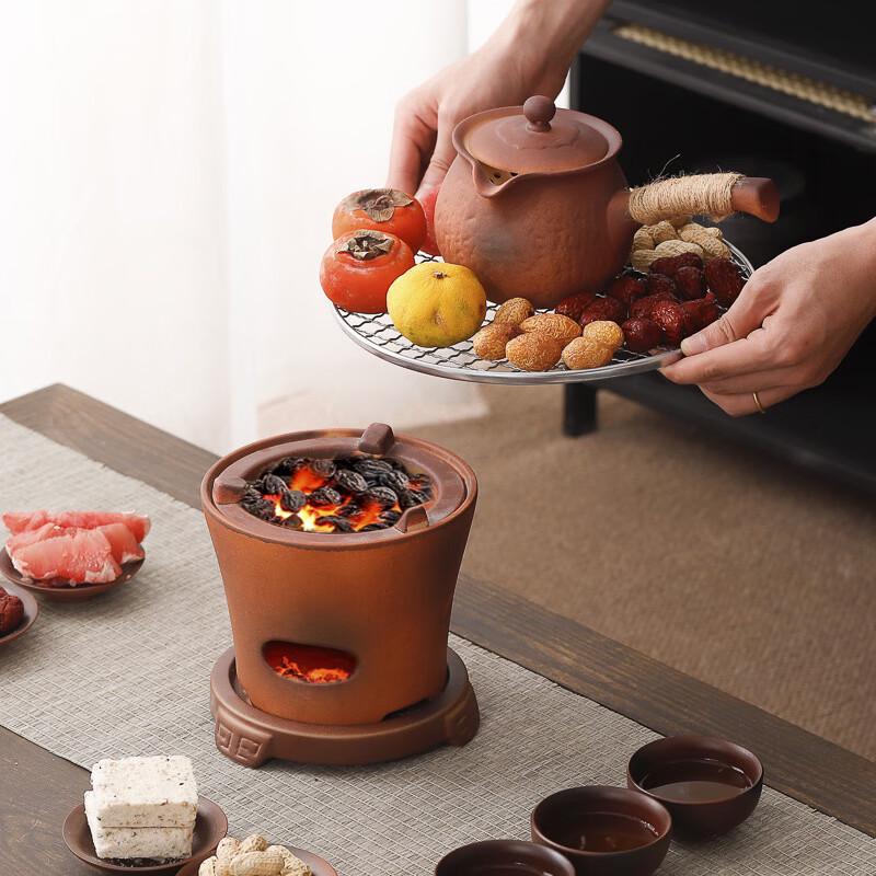 Volcanic Stone Tea Kettle & Stove Set