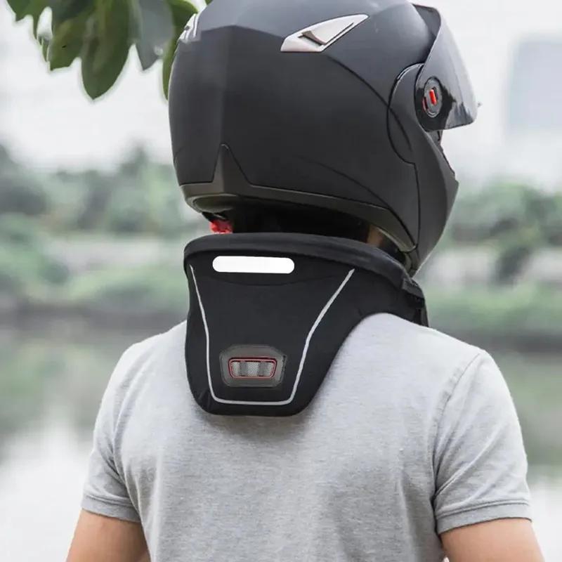 1 pezzo Antiurto Pratico Supporto per Collo da Moto Tutore Protettivo per il Collo con Cerniera Equipaggiamento di Protezione per il Collo per la Guida in Moto