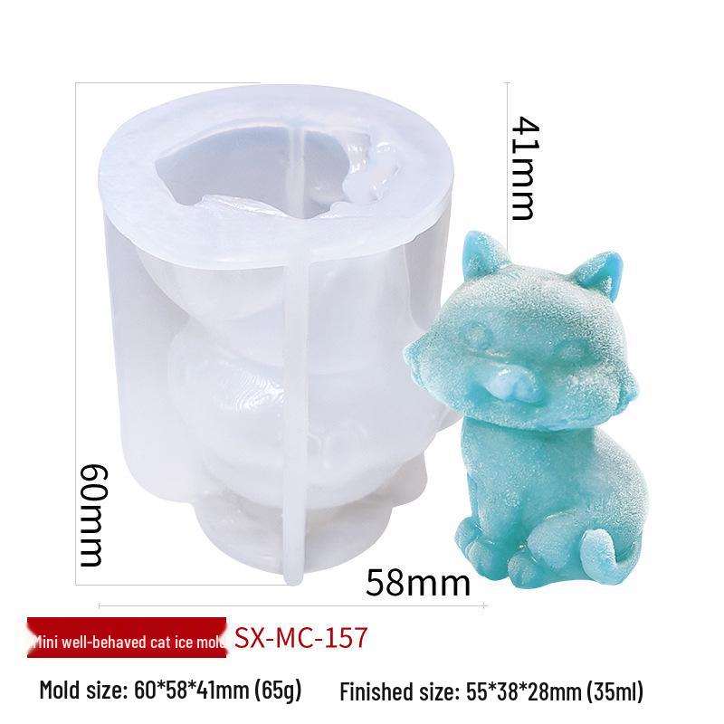 Sanxin Kleiner Bär Silikon Eiswürfel- & Mousseform für DIY Milchtee & Kaffee