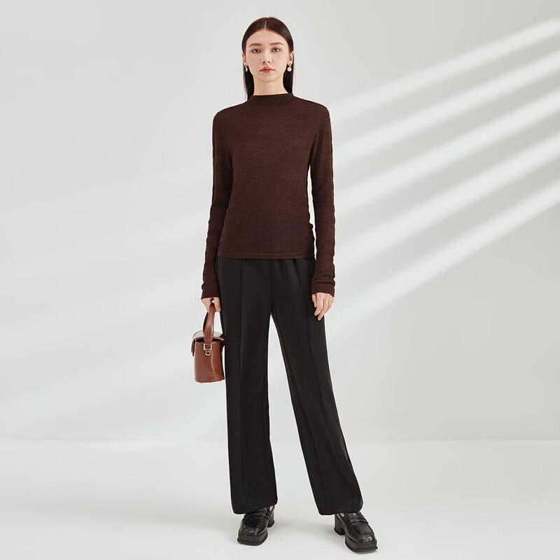 Elva' Island Women's High-Waist Straight Leg Casual Trousers