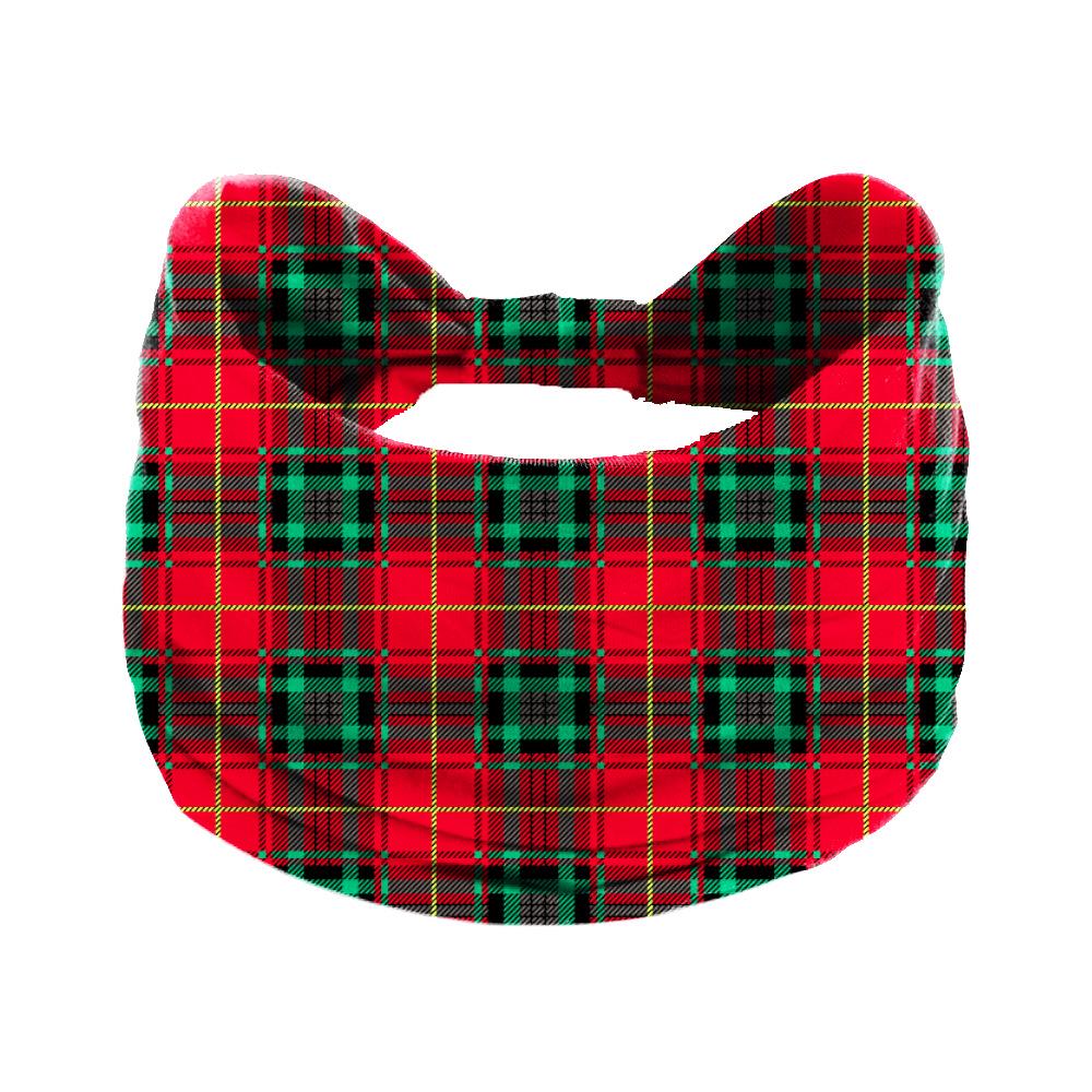 15CM Tie-Dye Extra Wide Elastic Christmas Headband for Women - Perfect for Yoga, Sports, and Face Washing