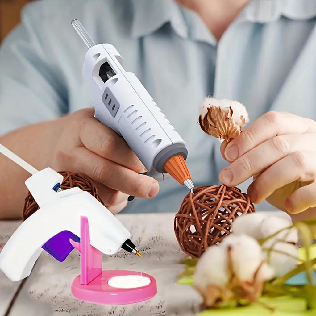 Hot Glue Gun Holder Plastic Hot Melt Glue Gun Base Stand Organizer Floral Crafts Tools Storage Rack Accessories DIY Repair Tools