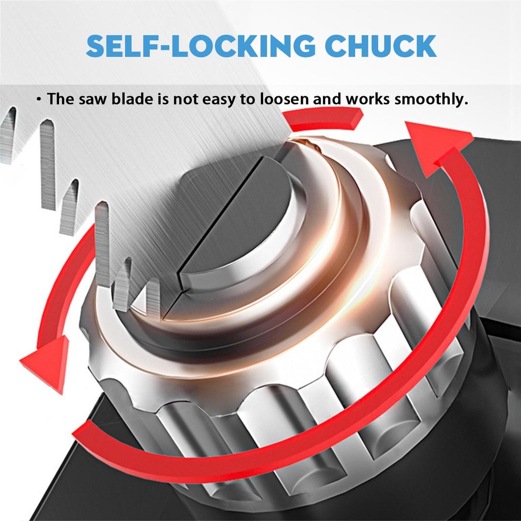 3999RPM Fierăstrău Reciproc Fără Fir Albastru 88V Fierăstrău Electric cu 4 Lame Motoferăstrău Unealtă Electrică de Tăiere