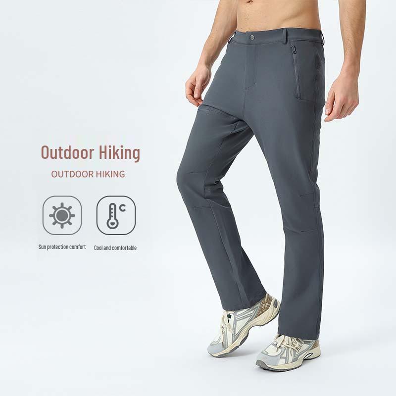 Pánské jarní/letní softshellové větruodolné kalhoty – Outdoorové, rychleschnoucí, antibakteriální, funkční kalhoty pro sport a horolezectví
