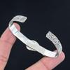 925 Silver Pear Natural Gogunjula Artisan Mother Trendy Wedding Bangle Jewelry