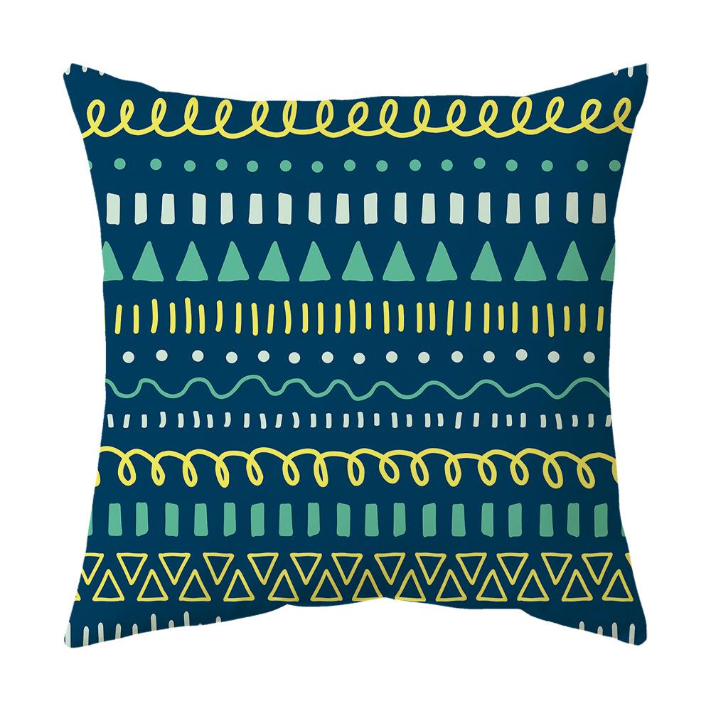 Nordic Green Abstract Pillow Cover Watercolor Oil Painting Modern Style Pillow Cushion Cushion Cover