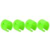4pcs set Bike Front Rear Fork AntiCollision Rubber Protection Ring Guard Chain Sticker(Green )