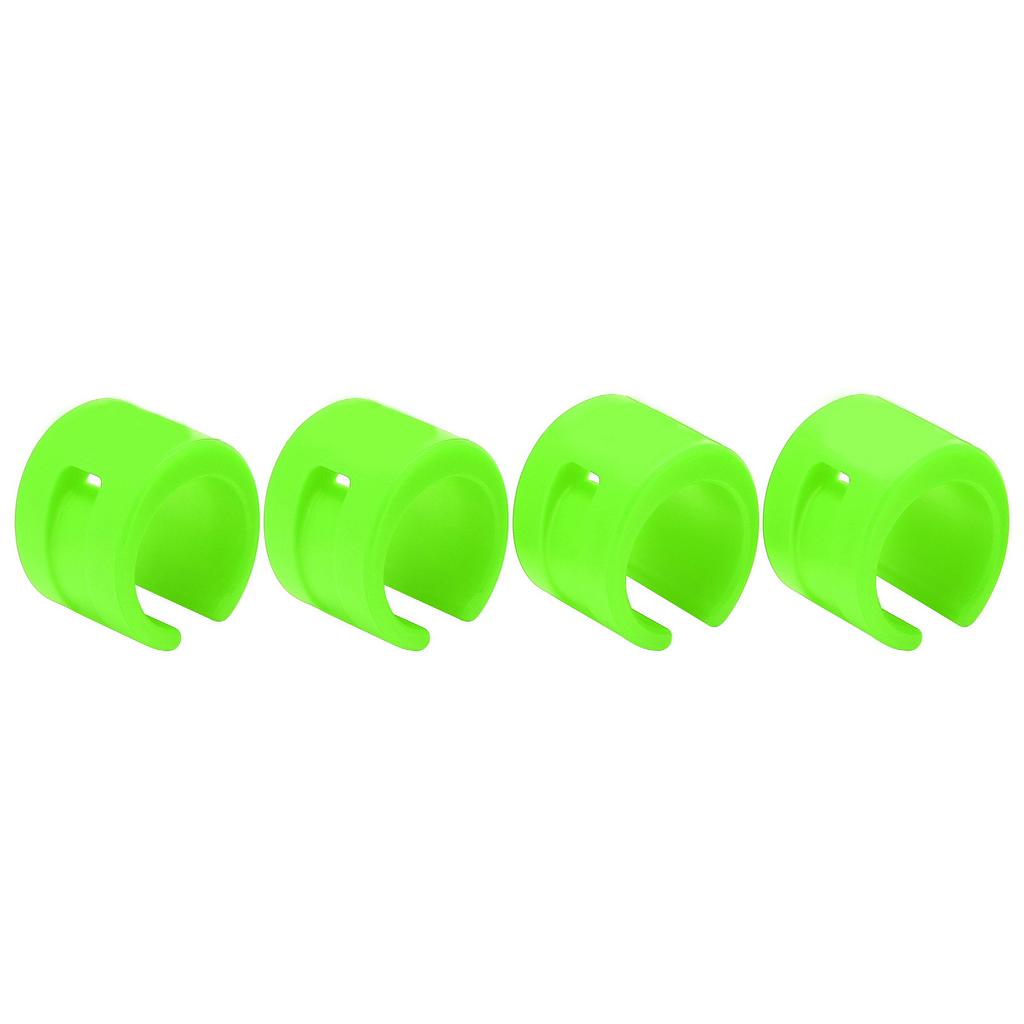 4pcs set Bike Front Rear Fork AntiCollision Rubber Protection Ring Guard Chain Sticker(Green )
