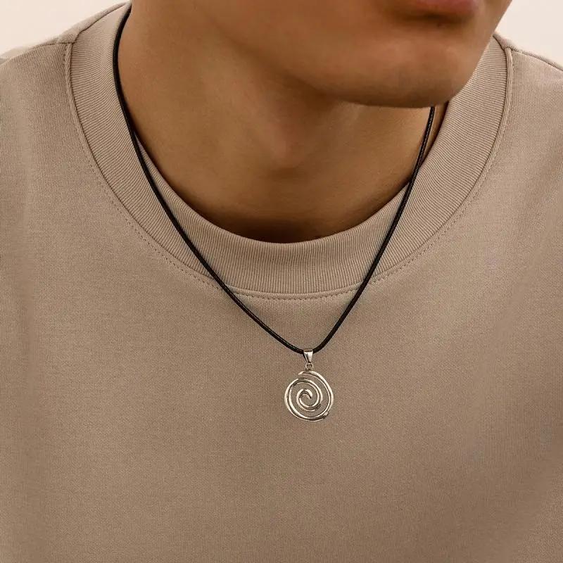 Collana con Perle Imitazione Stella Zircone Croce Stella Kpop Uomo Collane con Ciondolo Stella a Stella Y2K Hiphop Collana Choker con Stella e Frange Unisex