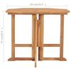 Folding Garden Dining Table 90 x 90 x 75 cm Solid Teak Wood