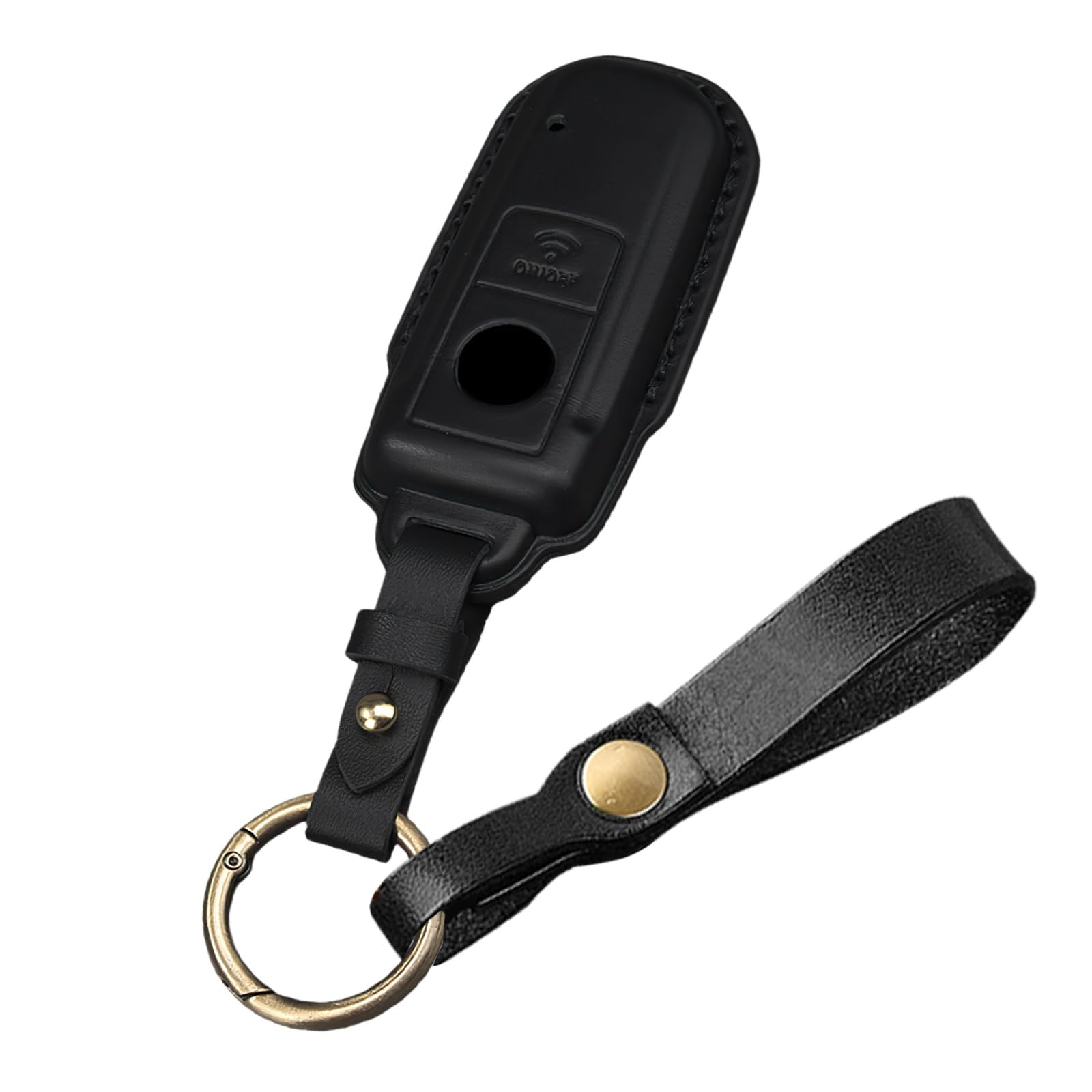[KUNIO] For Yamaha 2017-2025 Motorcycle TMAX Key Case Keychain Cowhide чёрный