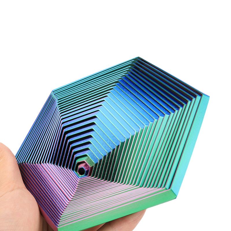 1 Piece Hexagonal Fractal Ring Spiral Change Toys 3D-Printed Fractal  Hexagon Stress Relief Toy