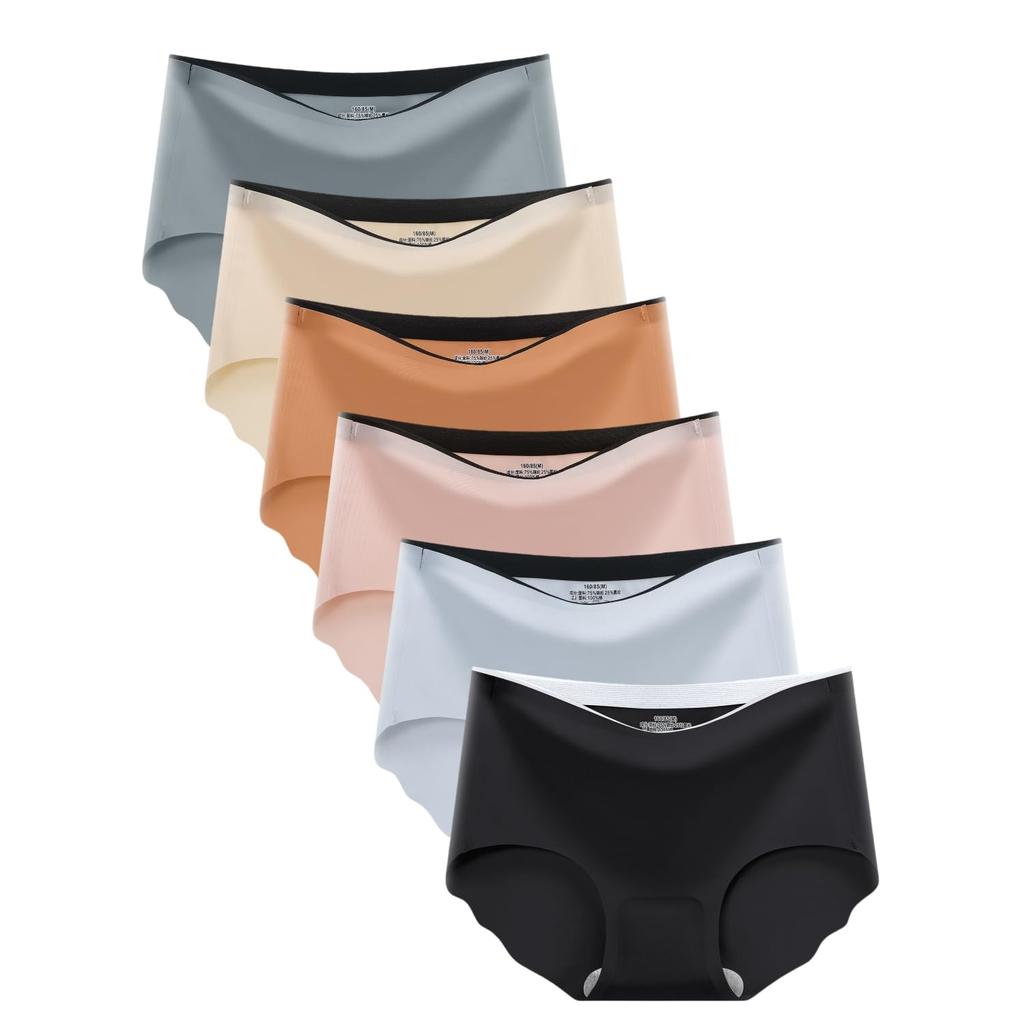 IKNIYO Seamless Seamless Gentle on the and Soft of Women's Panties, Underwear, Skin, Breathable, Stretchy, Quick-Drying, Antibacterial, Comfortable,