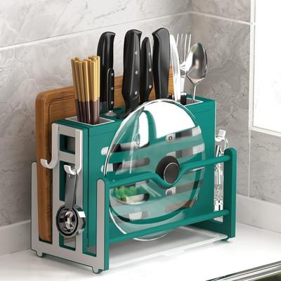 Cutting Board Integrated Cutlery Holder Drainer Spoon Fork Tableware Container  Kitchen Organizer