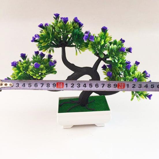 Artificial Flower Tree Plant Potted Bonsai Garden Party Desktop Furniture Decor