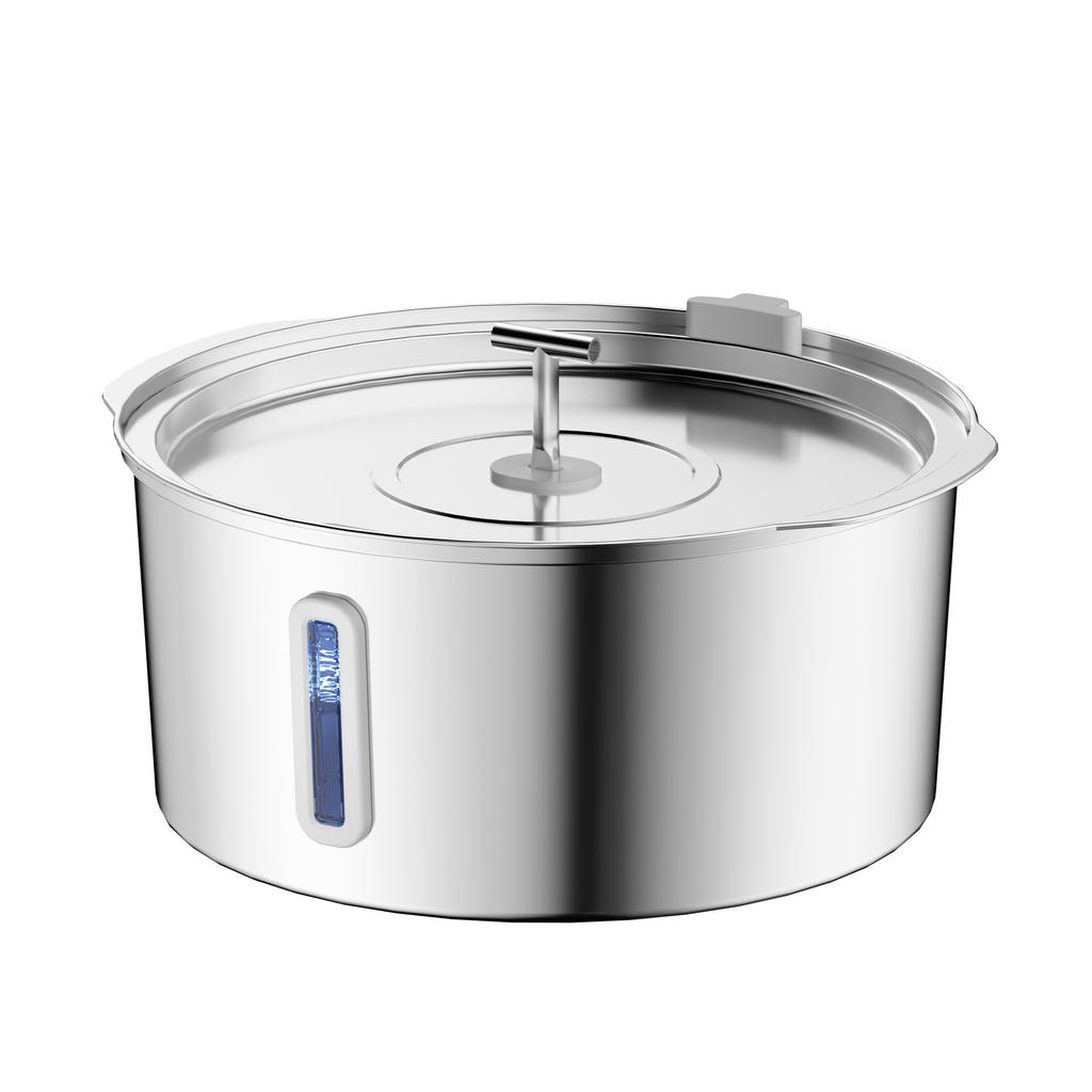 Stainless Steel Eco-friendly Pet Water Dispenser Super Large Capacity Automatic Heating Cat Dog Water Feeder