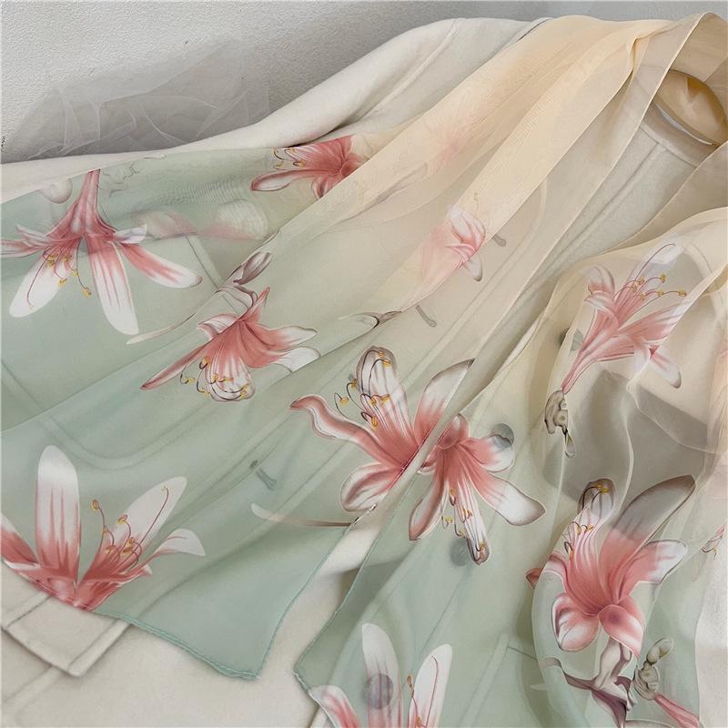 Magpie Spring Chiffon Scarf: Lightweight Ladies' Shawl, Perfect for Spring/Summer Sunscreen Wear