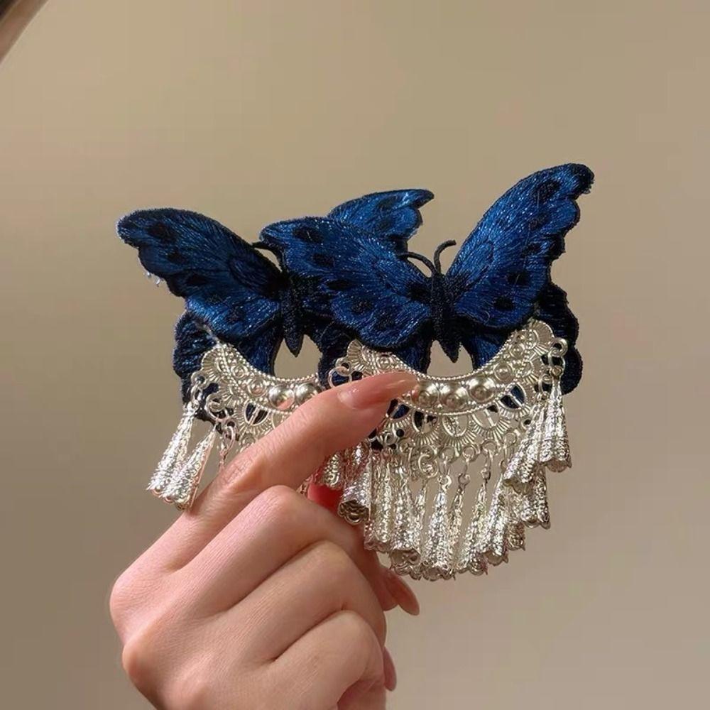 New Chinese-style Butterfly Tassel Hair Clip Princess Style Hairgrip  Headdress