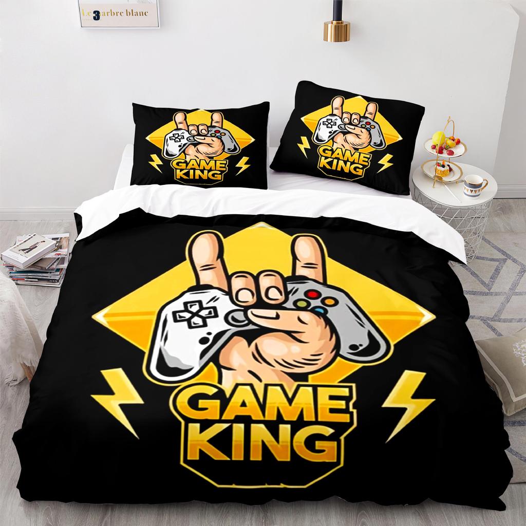 Cool Gamepad 3D Bedding Set Duvet Cover Pillowcases Polyester Quilt Cover Room Decor For Teens Single Double Twin Queen King