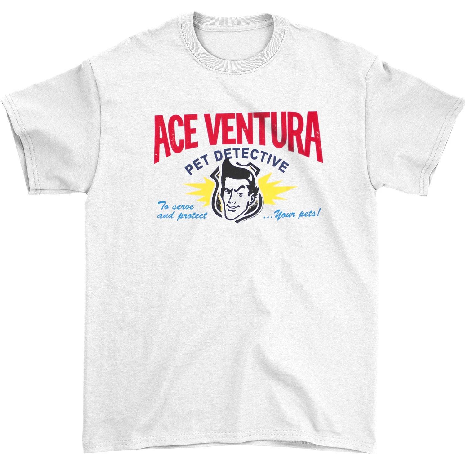 Men s Ace Ventura Card T-shirt X-Small White M