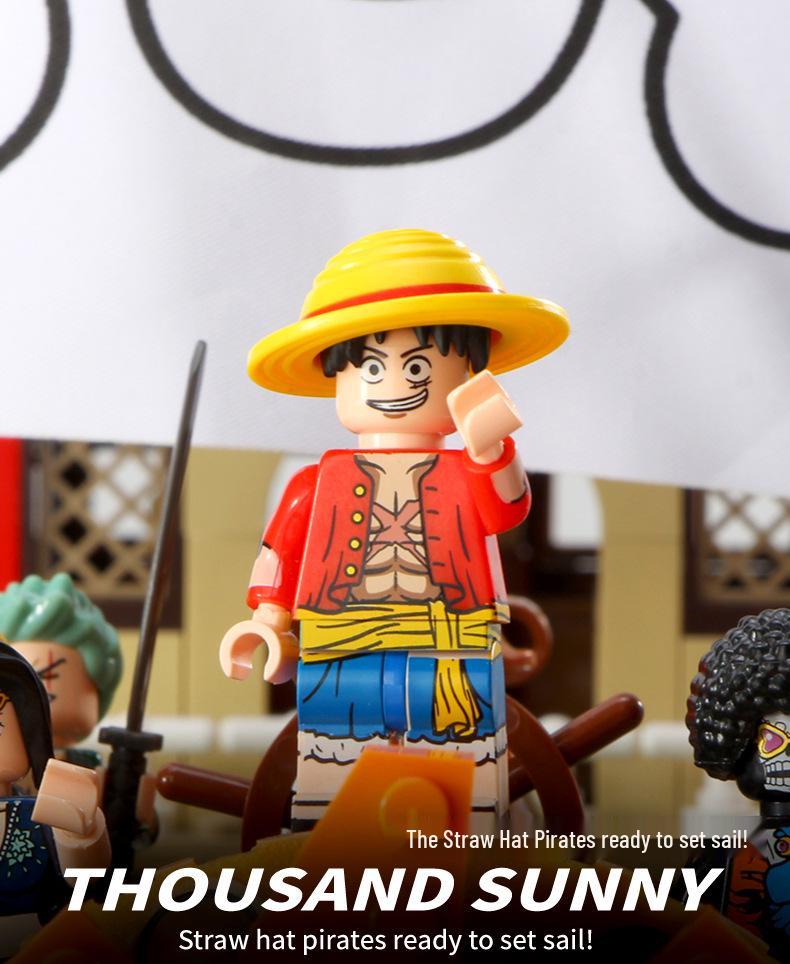 Thousand Sunny Schiff Kompatible Lego Steine - One Piece Pädagogisches Bauset für Jungen (S Marke 6298)