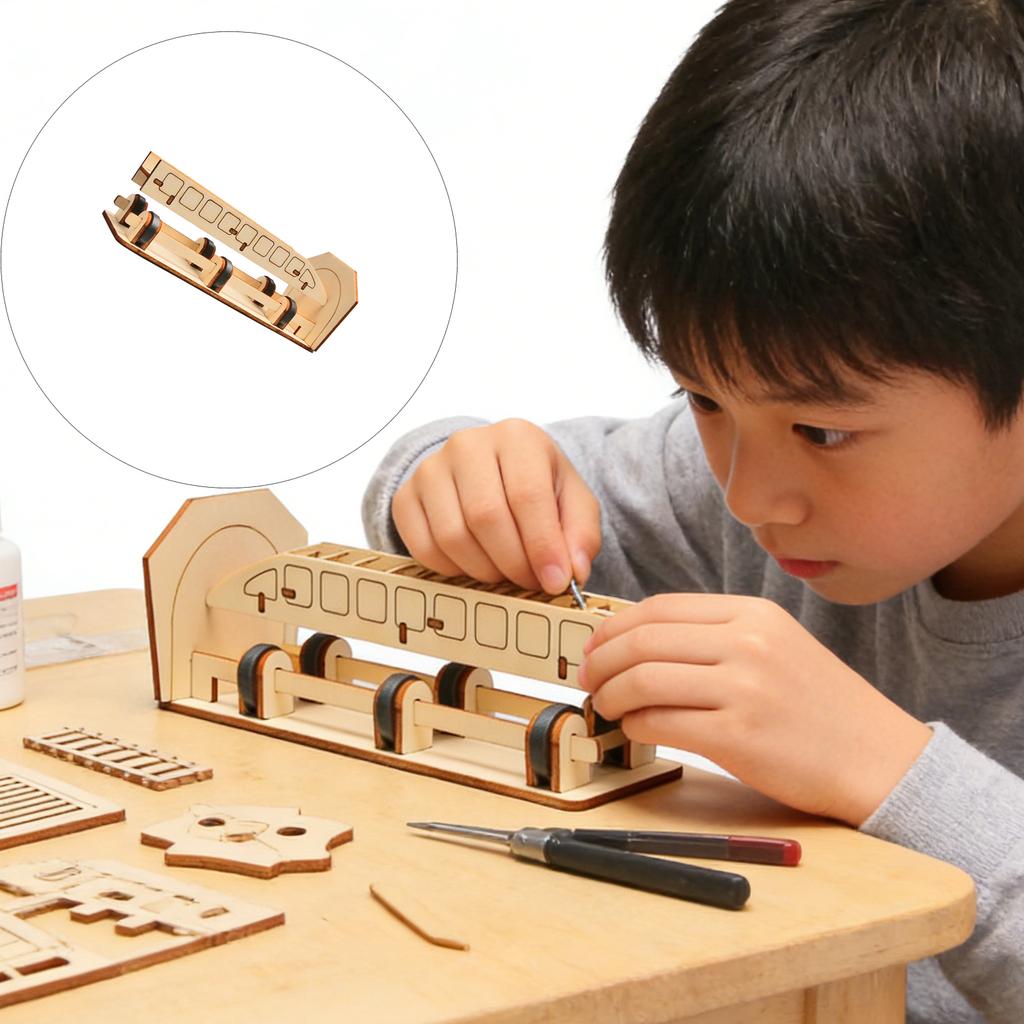 Magnetic Levitation Train Model Building Set Science Experiment For Kids Students Educational Physics Experiment