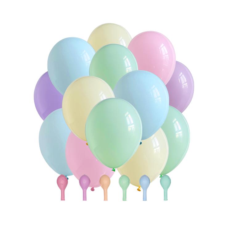 High Quality 12 Inch Macaroon Glossy Version Latex Birthday Party Balloon Biodegradable Helium Balloons Party Dots
