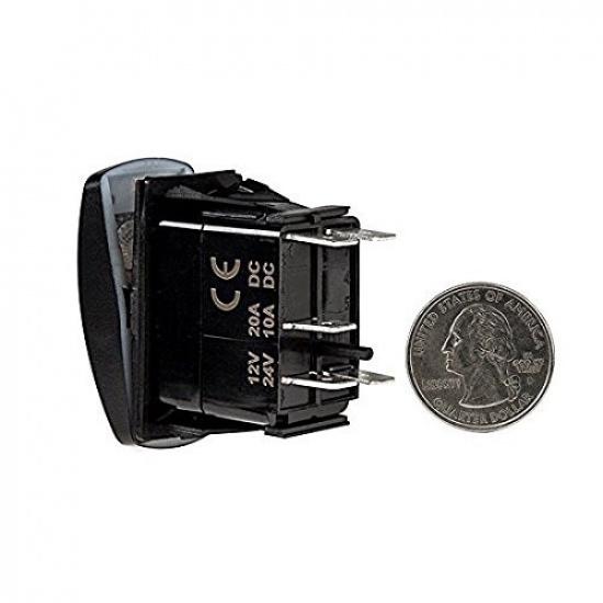 Scheinwerfer 5-Pin SPST EIN/AUS Blaue LED-Anzeige Wippschalter Passend Nebel DRL Lampen