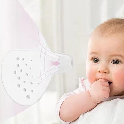 1 Pair Breastfeeding Contact Nipple Shields Protecting Sore Food-Grade Silicone Butterfly Design Multiple Sizes Flat or Inverted Nipples Breastfeeding