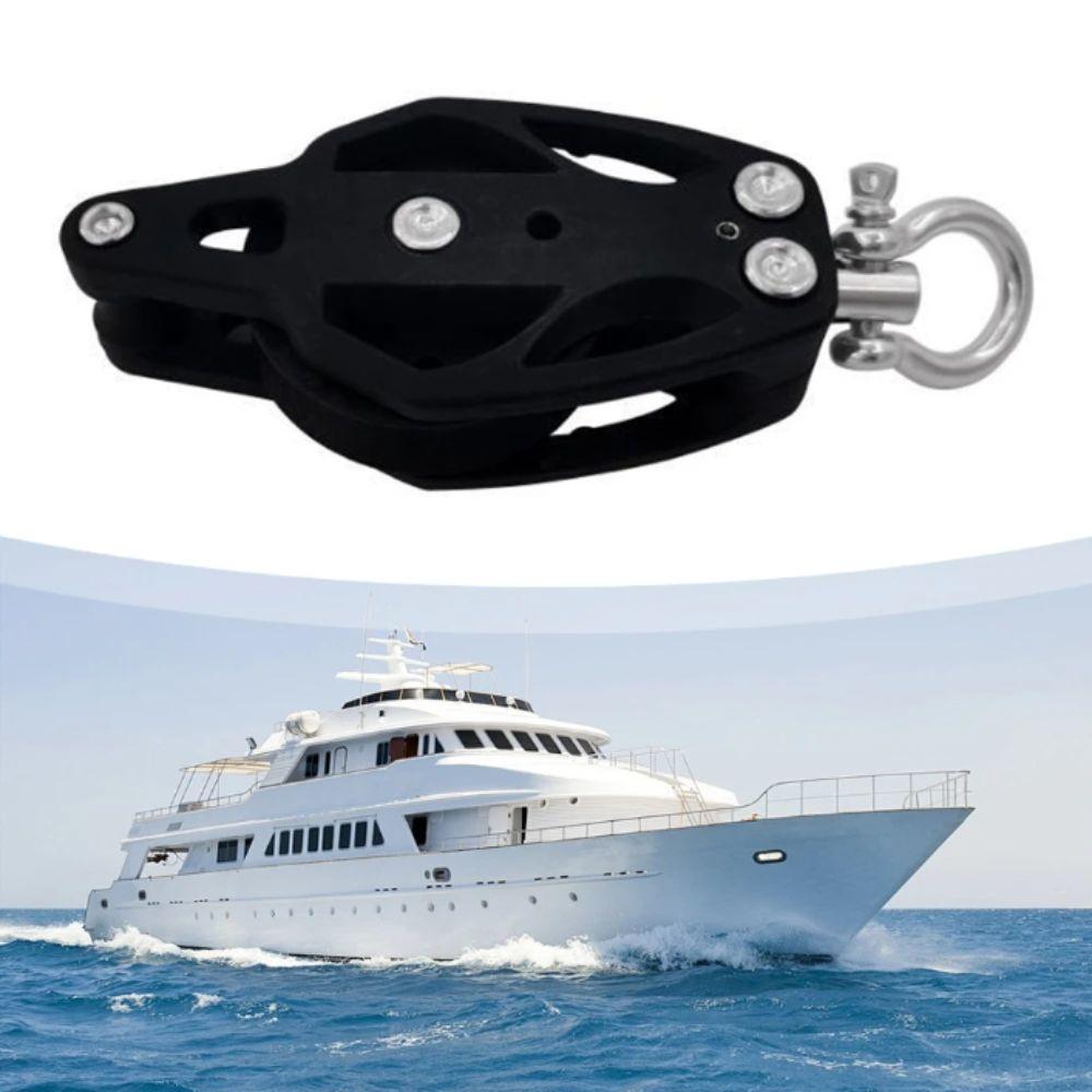 Nylon Stainless Steel Pulley Block Efficient Bearing Design Lifting Pulley  Gym Equipment