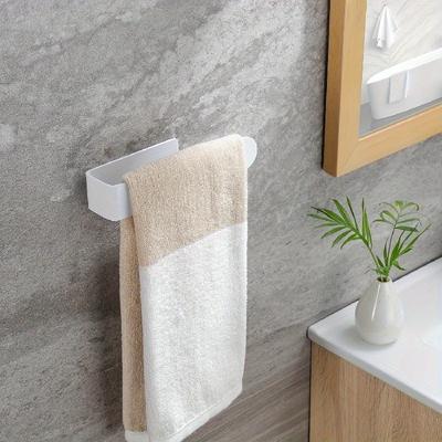 1 pz Portasciugamani autoadesivo da parete, scolapiatti e gancio, organizer multifunzionale per bagno e cucina, articoli per la casa