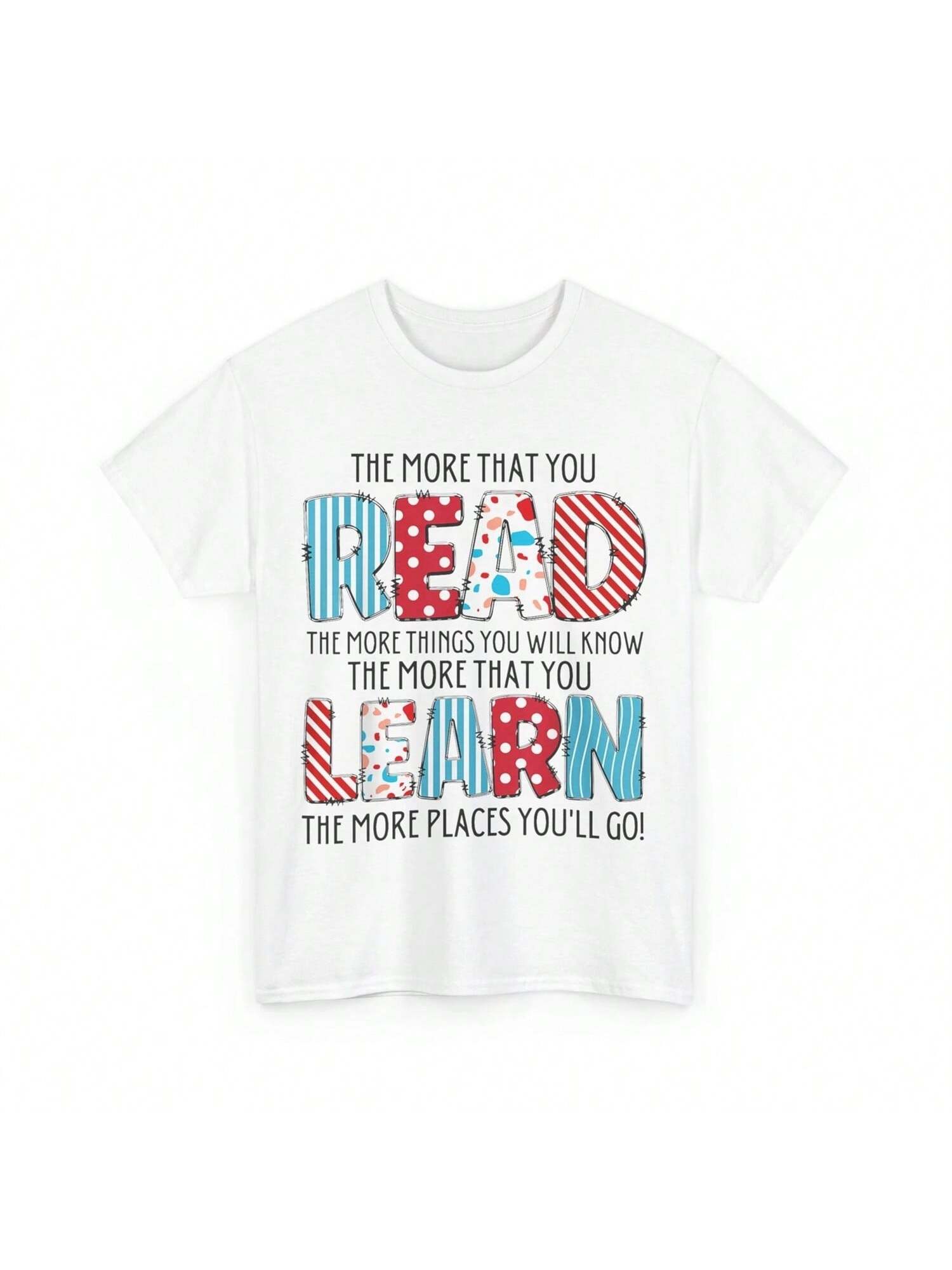 Bookish T Shirt The More That You Read Things Will Know S разноцветный
