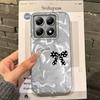 Pink Bow Love Heart Girls Water Texture Phone Case For Xiaomi 14T 13T Pro 14Tpro 11 Lite 5G NE Silicone Shockproof Fundas Cover