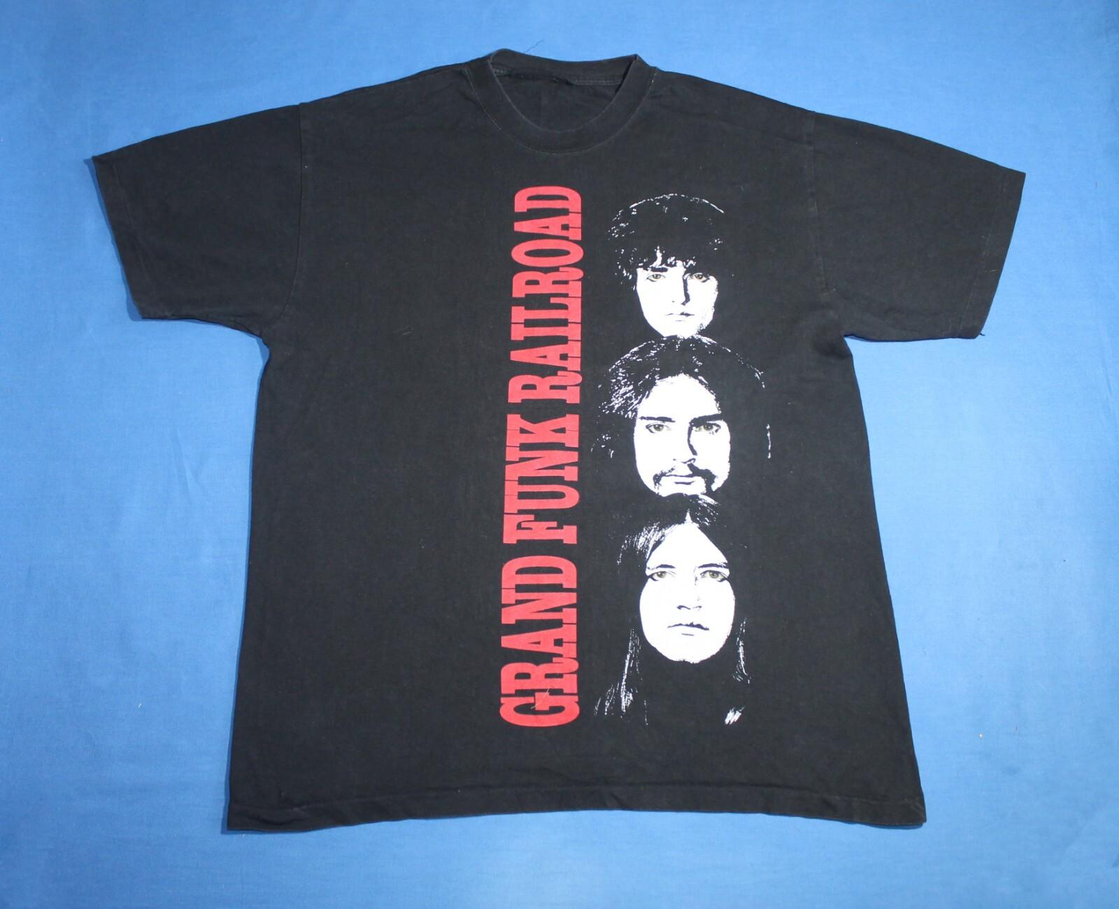 New 90s Vtg Grand Funk Railroad T-Shirt Hard Rock Band Shirt Closer to Home Men s Xl S