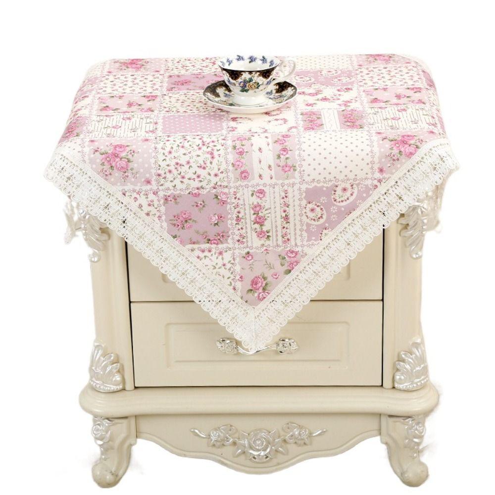 Pastoral Style All-Purpose Covers Square Dustproof Cover Household Lace Tablecloth  Bedroom