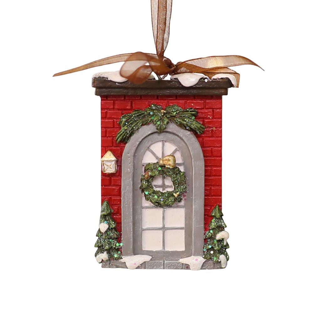 Vintage 3D Christmas Decoration Resin Pendant Christmas Decoration Christmas Tree Gift Bell Trojans Hanging Decoration